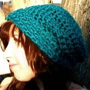 SALE Turquoise Oversized Slouch hat