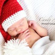 SALE Santa's Little Helper elf hat, newborn