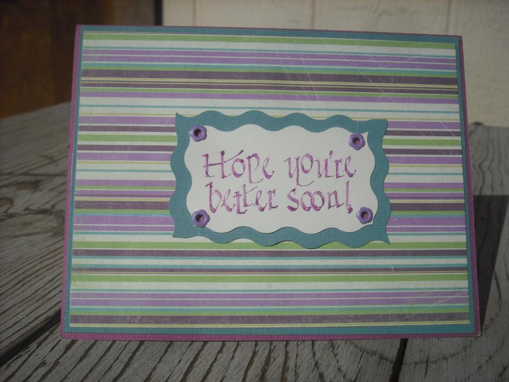 sale handmade get well soon card handmade hope you're