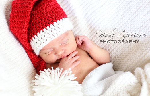Santa's Little Helper Elf Hat, Newborn